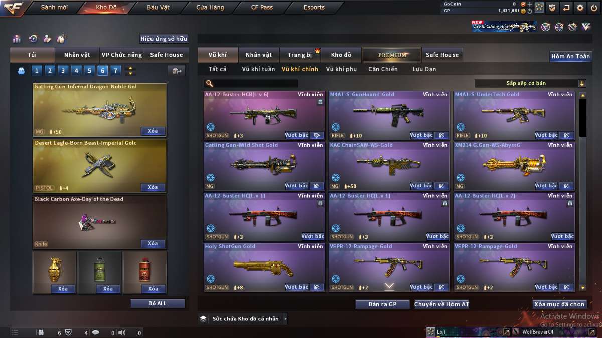 shop acc cf uy tin gia re